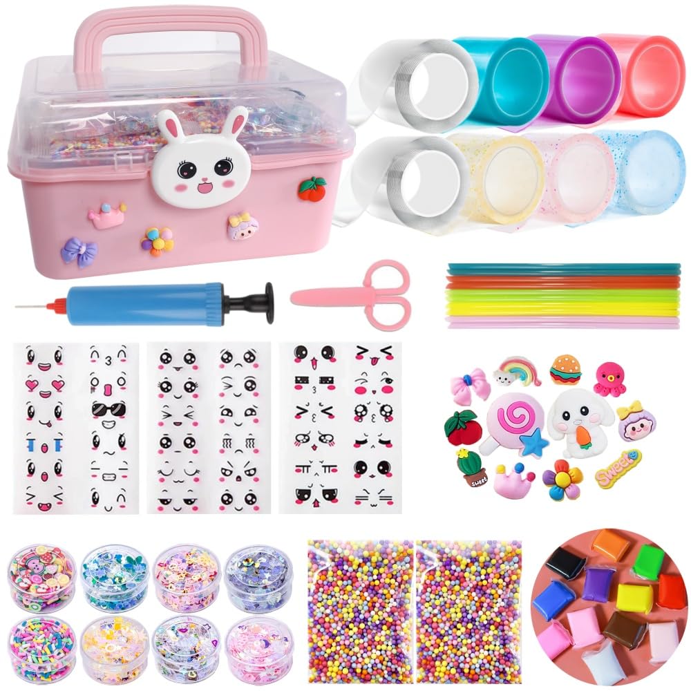 Amazon.com: 8 Pcs Colorful Nano Tape Bubble Kit for Kids with Luxe